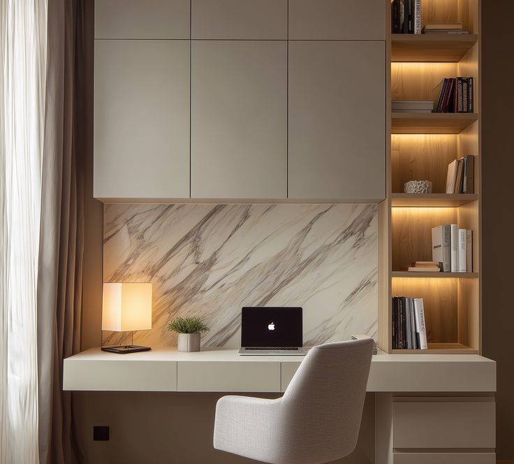 Custom study table design for home office in Bangalore