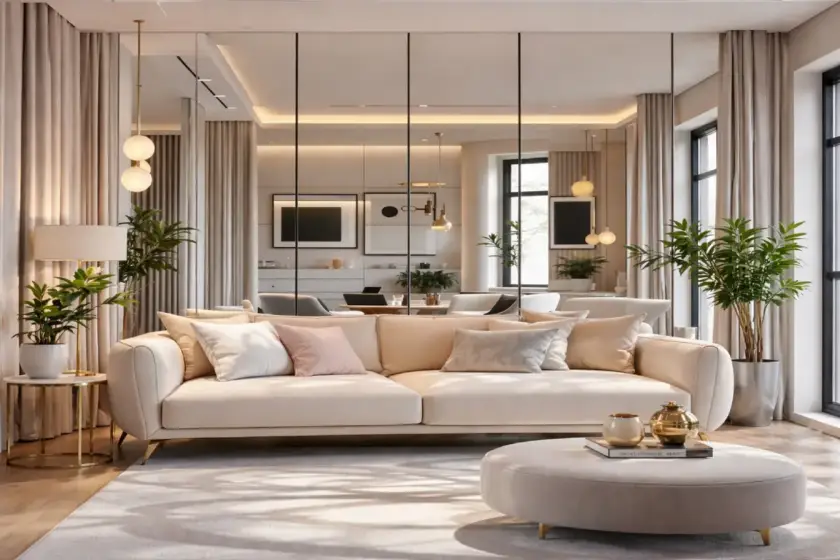 lighting to make small homes look bigger with layered living room lighting