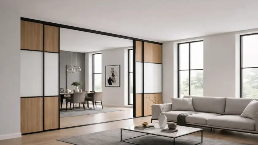 creative unique partition design for modern home interior