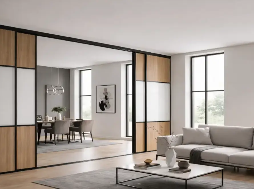 creative unique partition design for modern home interior