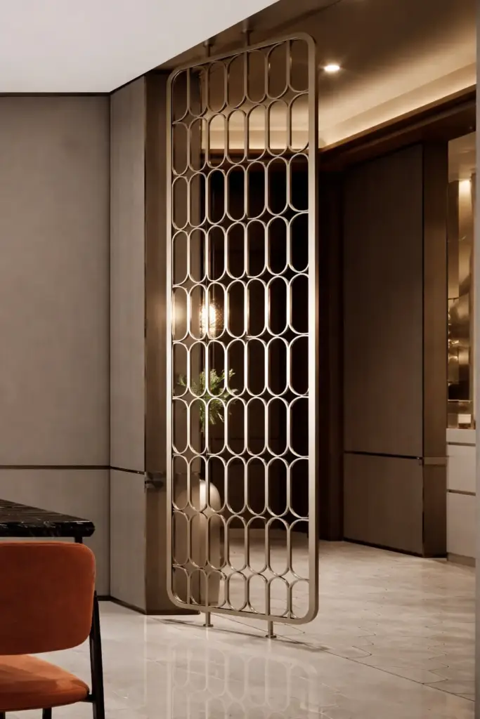 Creative Unique Partition Design: Stylish Ways to Divide Modern Home Spaces 3 decorative cnc cut partition panel design for modern interior
